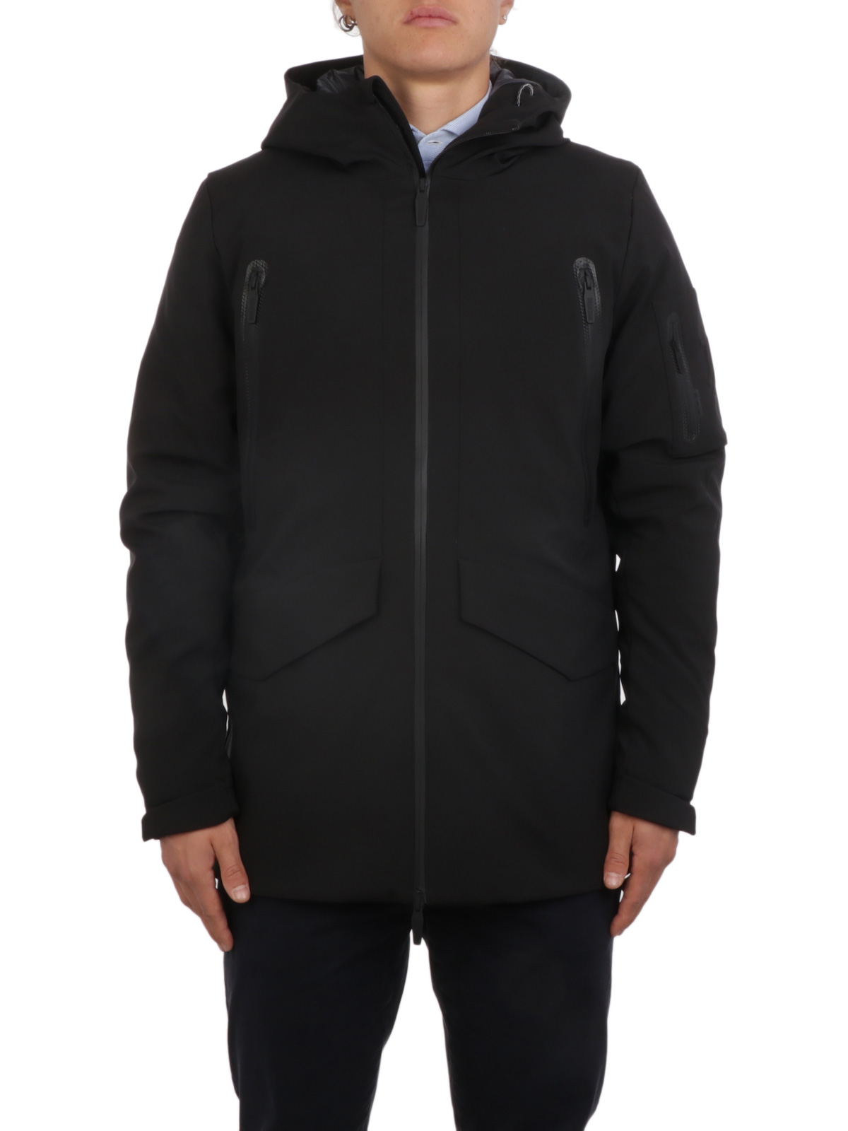 JUVENTUS Parka Uomo con Cappuccio Nero | JV20M302 | Botta \u0026 B Abbigliamento