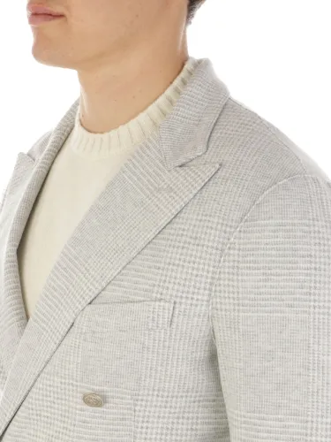 Picture of ELEVENTY | Men's Double-Breasted Prince of Wales Jacket