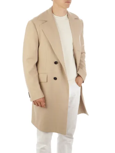 Picture of KITON | Men's Cashmere Double-Breasted Coat