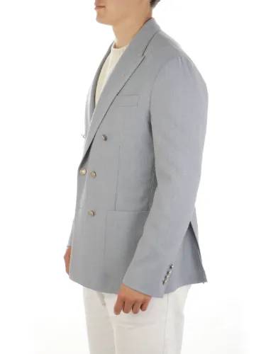 Picture of ELEVENTY | Men's Stretch Wool Double-Breasted Jacket