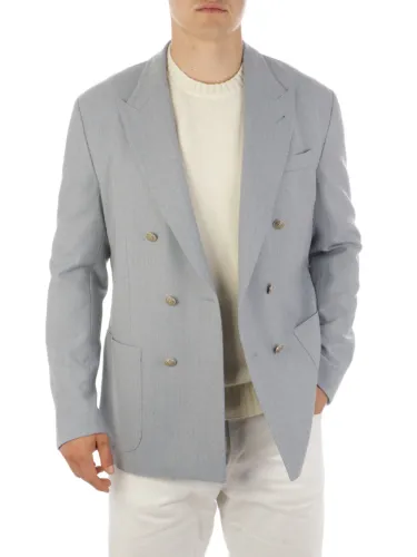 Picture of ELEVENTY | Men's Stretch Wool Double-Breasted Jacket