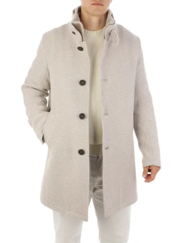 Immagine di GIMO'S | Cappotto Uomo in Tessuto Honeycomb