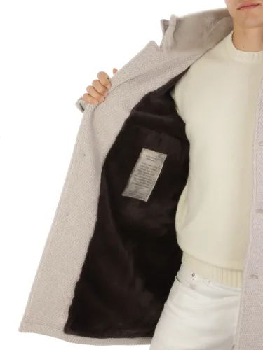 Immagine di GIMO'S | Cappotto Uomo in Tessuto Honeycomb