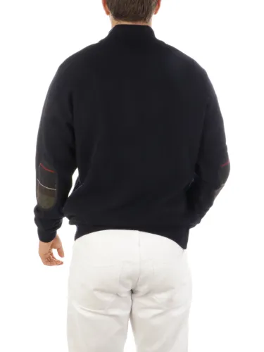Picture of BARBOUR | Men's Holden Half Zip Wool Sweater