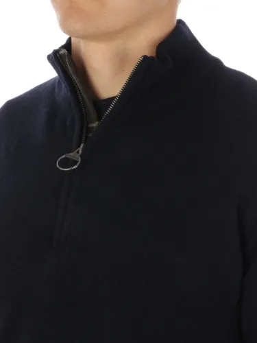 Picture of BARBOUR | Men's Holden Half Zip Wool Sweater