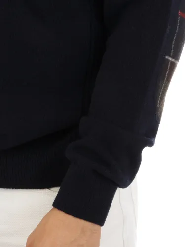 Picture of BARBOUR | Men's Holden Half Zip Wool Sweater