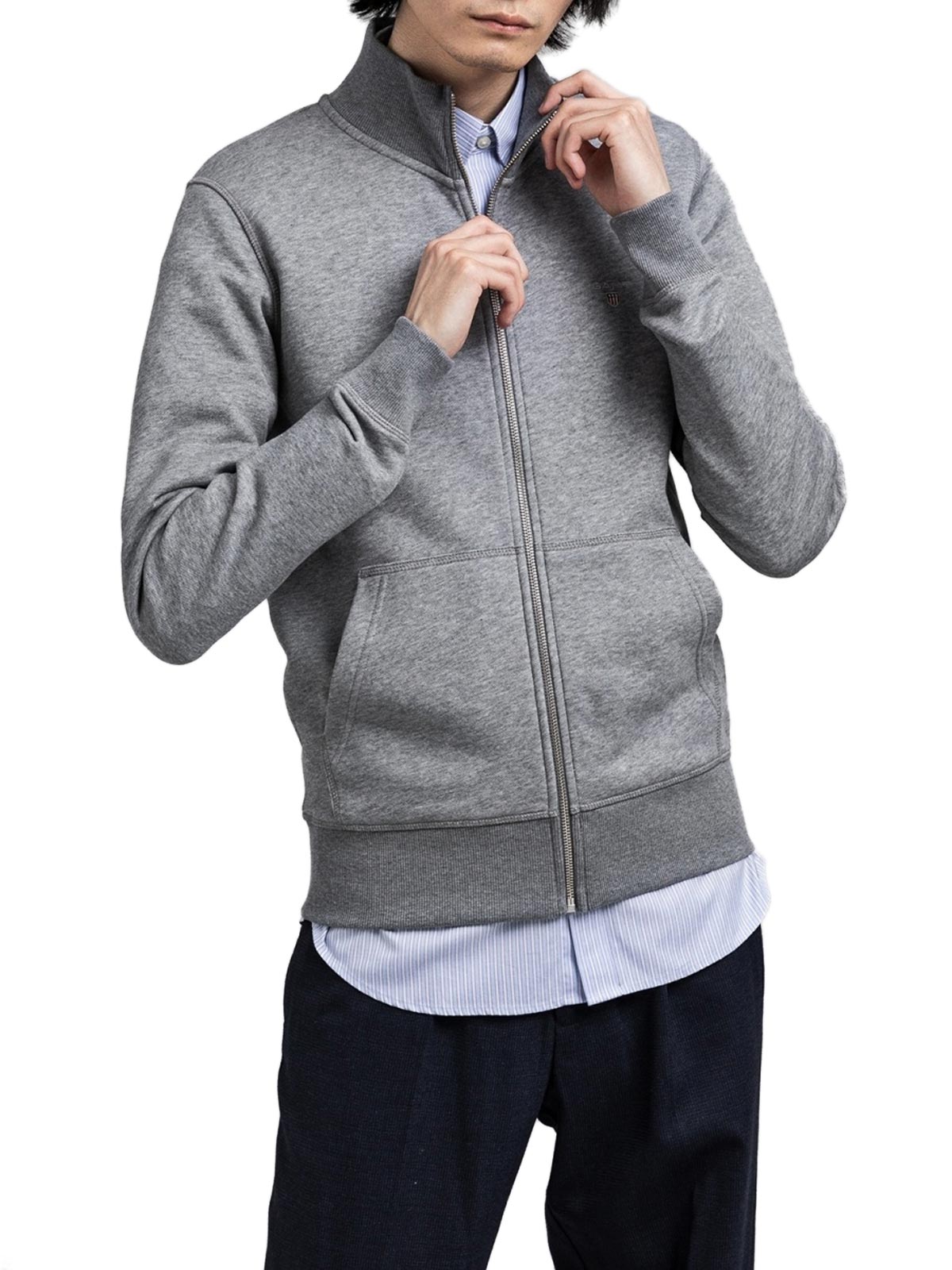 gant original full zip cardigan
