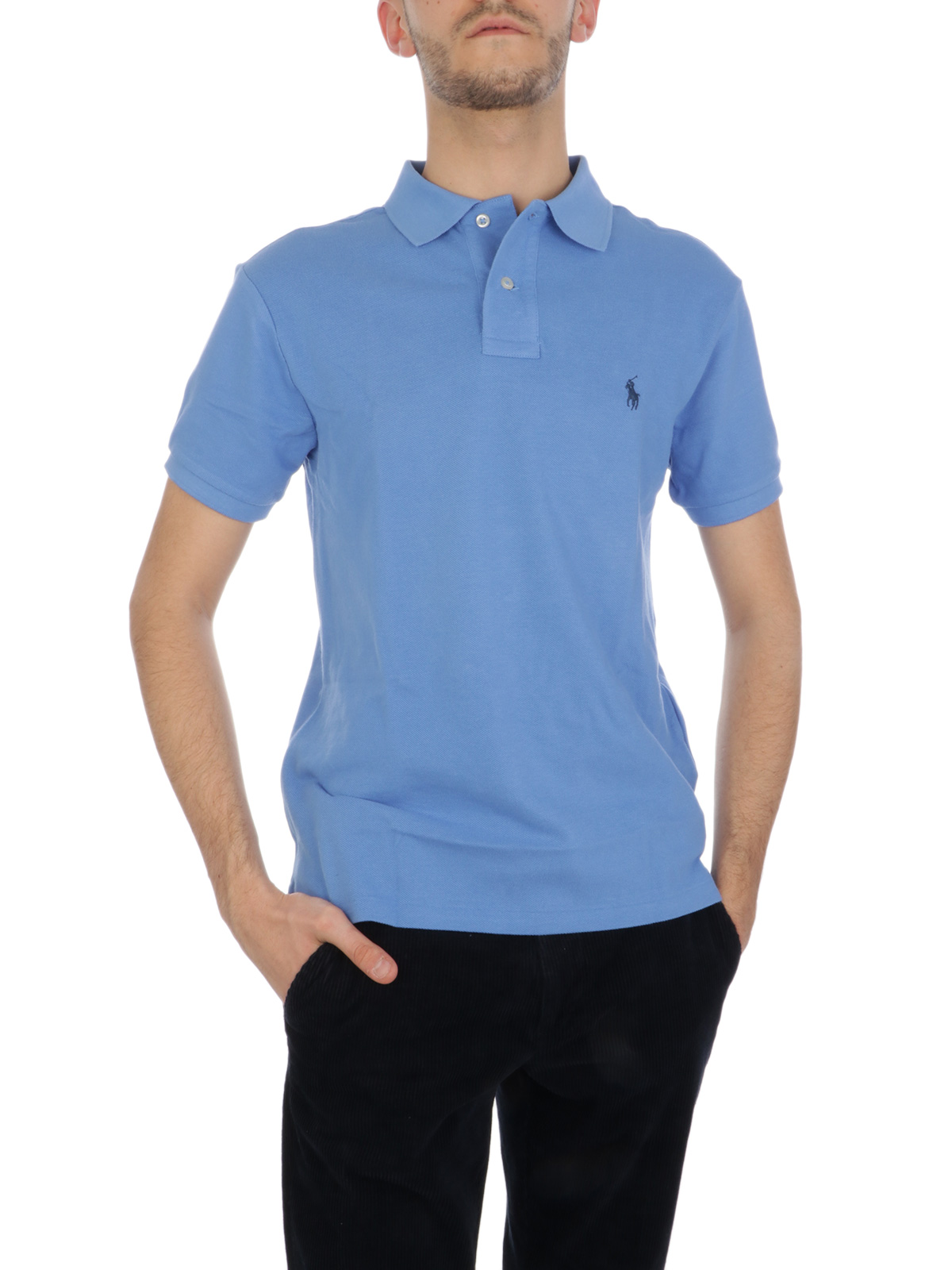 two button polo shirt