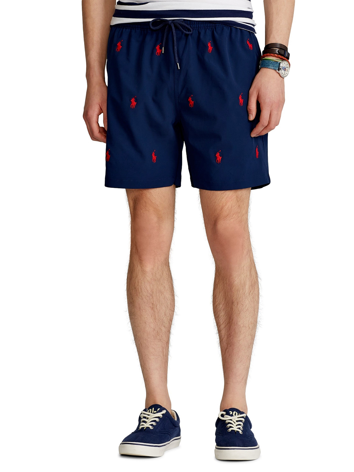 POLO RALPH LAUREN Men's Embroidered Swim Shorts Newport Navy | 710835127001  | Botta & B Online Store