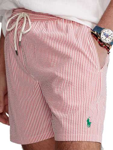 Picture of POLO RALPH LAUREN | Men's Striped Cotton Swim Shorts