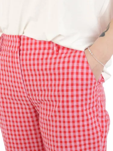 Immagine di VIA MASINI 80 | Pantaloni Donna Vichy in Cotone
