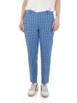 Picture of VIA MASINI 80 | Women's Vichy Cotton Trousers