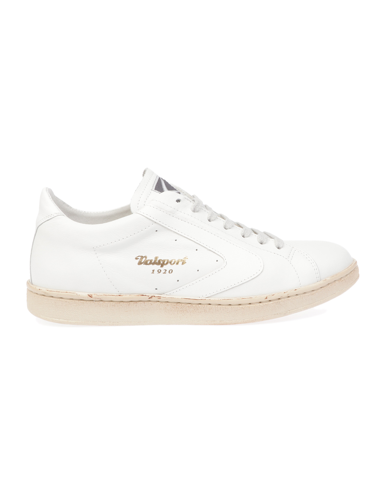 Valsport tournament sneakers in pelle bianca con logo bianco