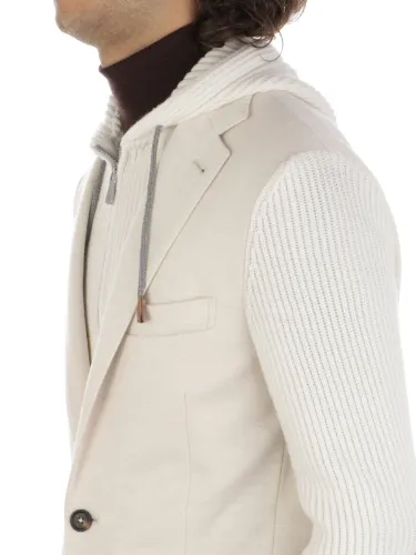 Picture of ELEVENTY | Men's Blazer with Front Layer and Hood