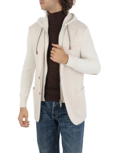 Picture of ELEVENTY | Men's Blazer with Front Layer and Hood