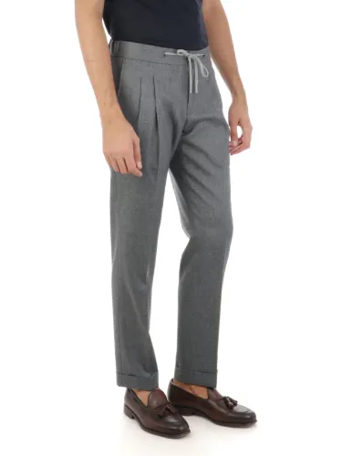 Picture of BARBA | Men's Wool Roma Trousers