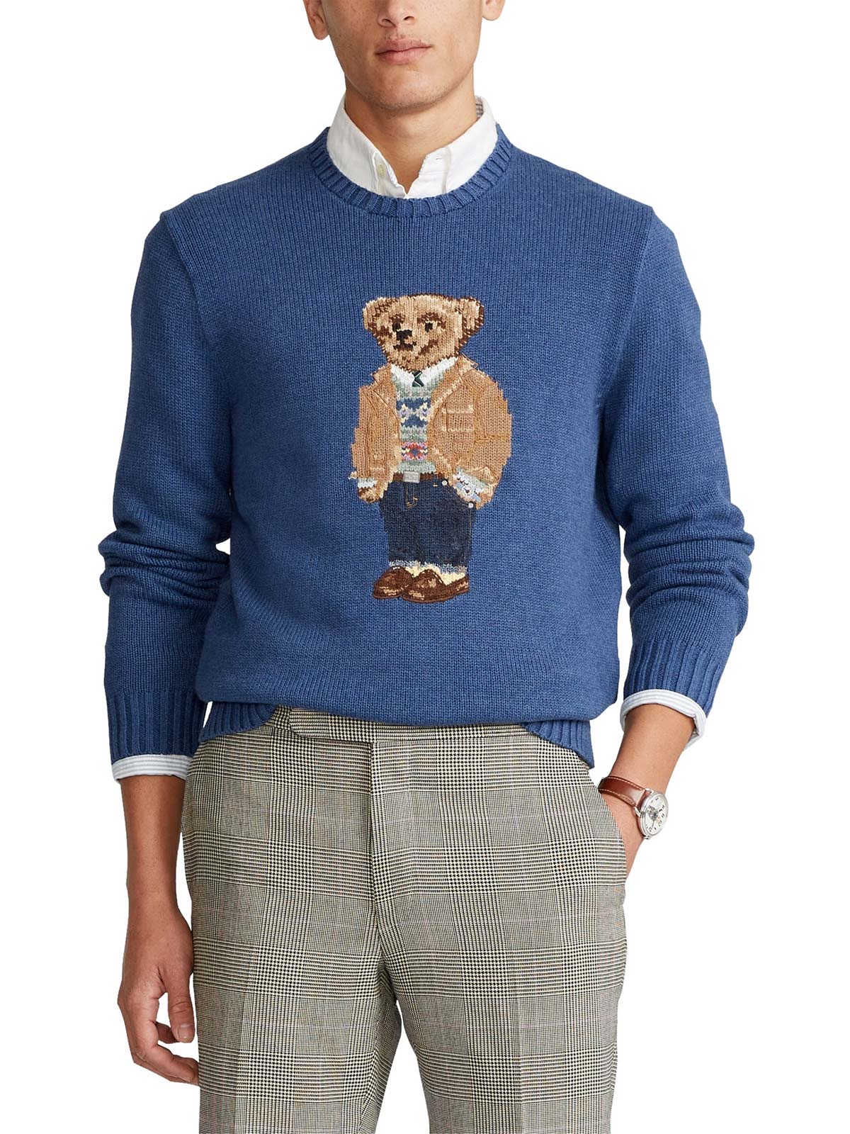 Polo Ralph Lauren Jersey Polo Bear Sweater RUSTIC NAVY HEATHER |  710822539001 | Botta & B Online Store