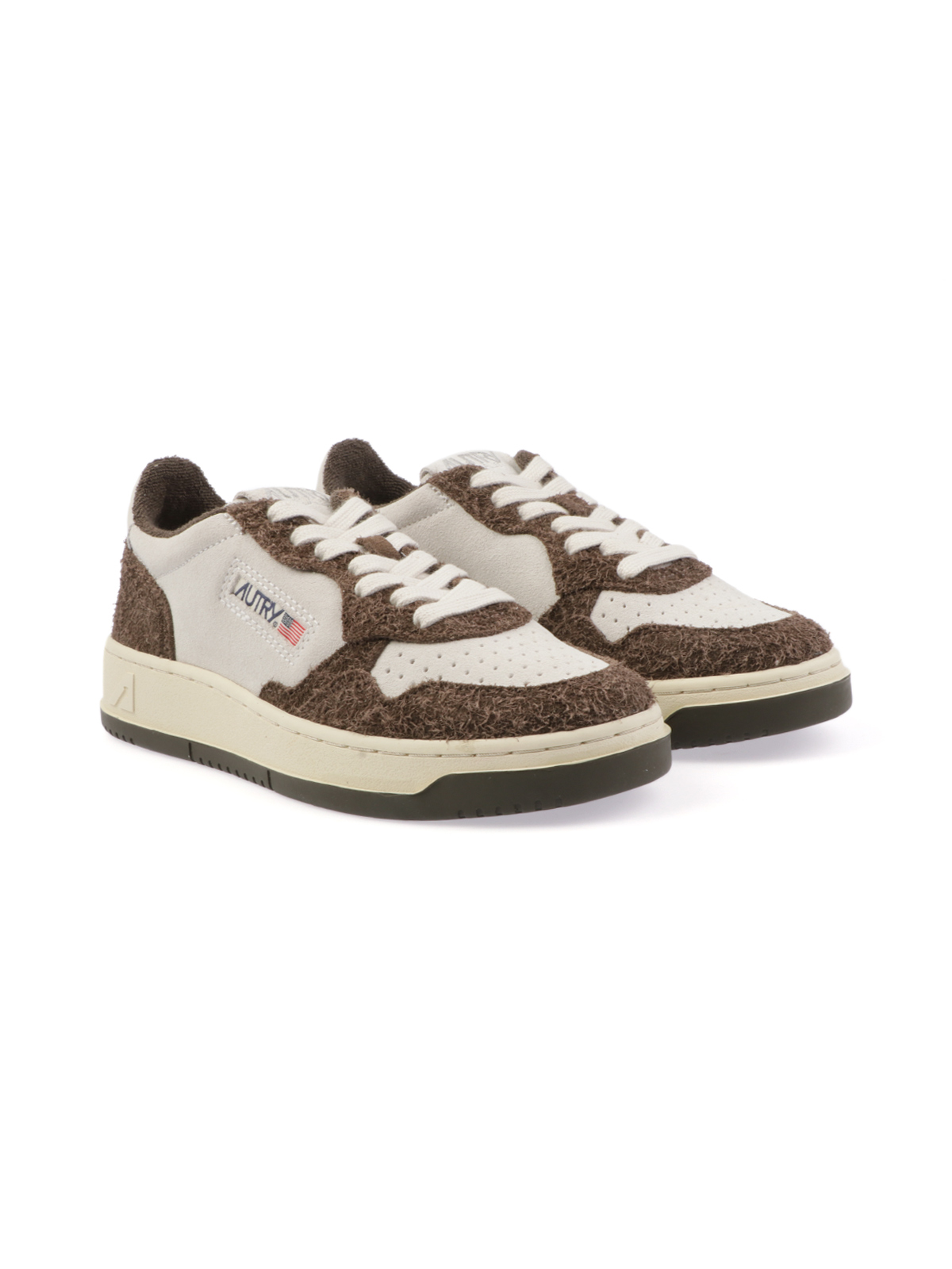 Picture of AUTRY | Women's Medalist Low Bicolor Hairy Suede Sneakers
