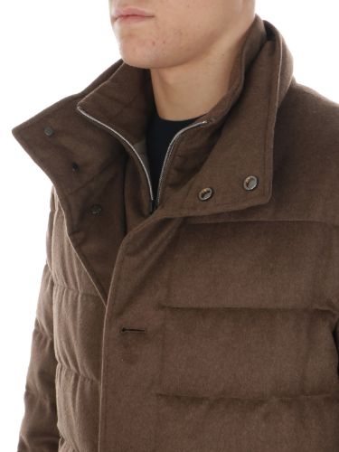 Immagine di MONTECORE | Cappotto Uomo in Lana e Seta Imbottito