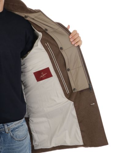 Immagine di MONTECORE | Cappotto Uomo in Lana e Seta Imbottito