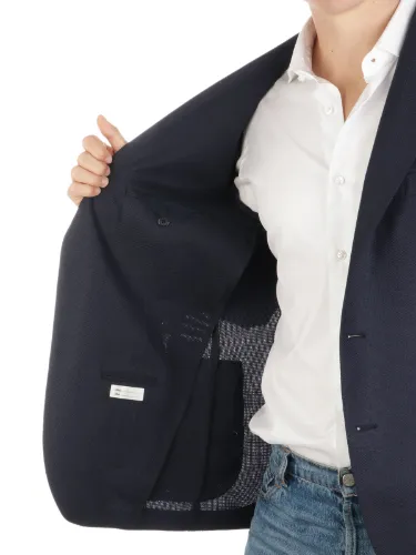 Picture of TAGLIATORE | Men's Bird's Eye Wool Blazer