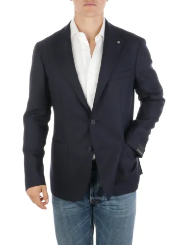 Picture of TAGLIATORE | Men's Bird's Eye Wool Blazer