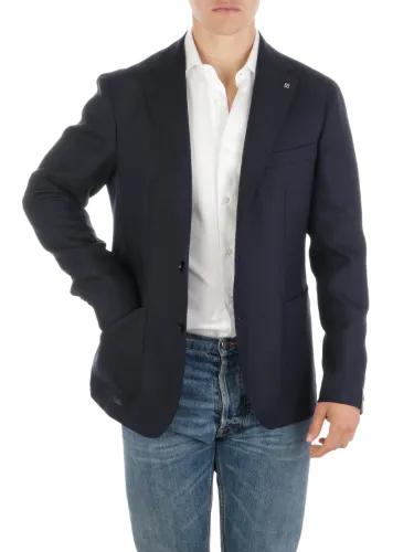 Picture of TAGLIATORE | Men's Bird's Eye Wool Blazer