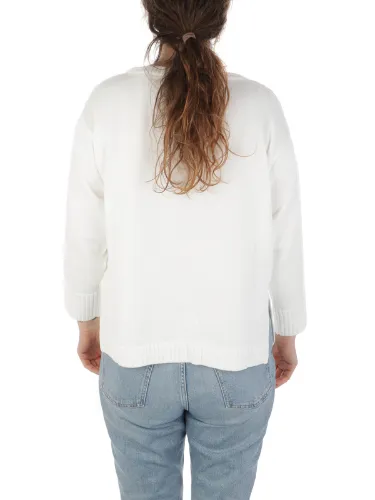 Picture of ROSSOPURO | Women's Crew Neck Sweater in Cotton