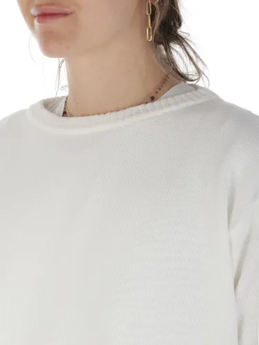Picture of ROSSOPURO | Women's Crew Neck Sweater in Cotton