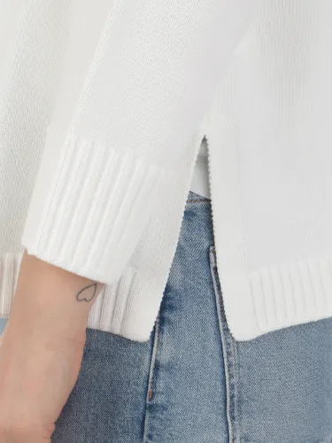Picture of ROSSOPURO | Women's Crew Neck Sweater in Cotton