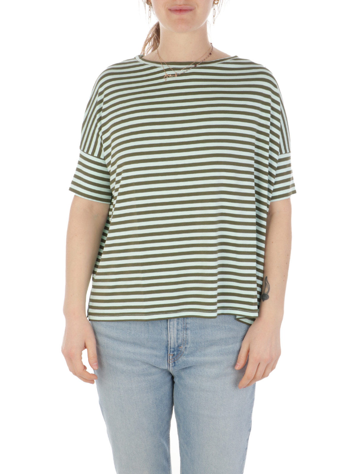 MAIDA MILA Blusa Ampia Donna Rigata In Viscosa