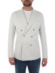 Picture of ELEVENTY | Men's Double-Breasted Stretch Cotton Blazer