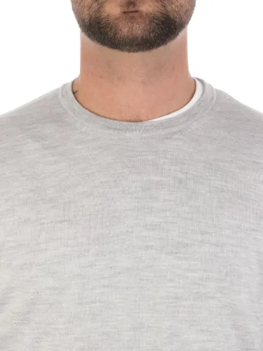 Picture of MALO | Men's Cashmere and Silk Roundneck Sweater