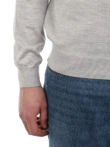 Picture of MALO | Men's Cashmere and Silk Roundneck Sweater