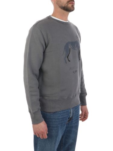 Picture of AUTRY | Men's Blue Lacy Cotton Sweatshirt