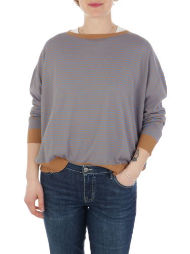 Immagine di MIA BASIC | Maglia Donna Boxy a Righe