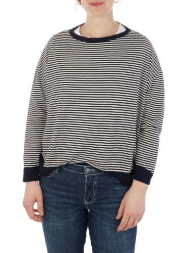 Immagine di MIA BASIC | Maglia Donna Boxy a Righe