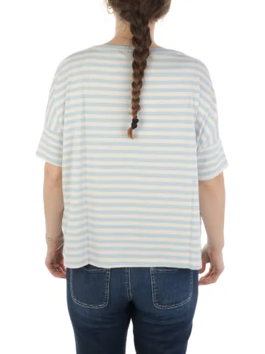 Immagine di MAIDAMILA | T-Shirt Donna Rigata in Viscosa Stretch