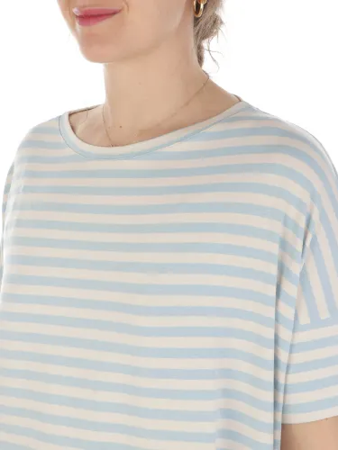 Immagine di MAIDAMILA | T-Shirt Donna Rigata in Viscosa Stretch