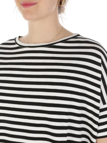 Immagine di MAIDAMILA | T-Shirt Donna Rigata in Viscosa Stretch