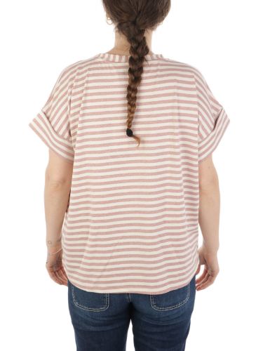 Immagine di B.YU | T-Shirt Donna Girocollo Riga Lurex