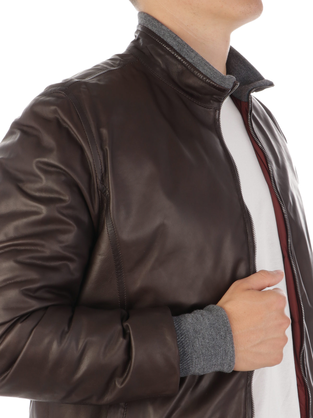 Picture of BARBA | Men's Revesible Leather Jacket