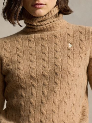 Picture of POLO RALPH LAUREN | Women's Turtleneck Sweater in Wool and Cashmere