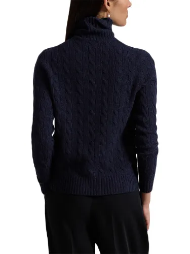 Picture of POLO RALPH LAUREN | Women's Turtleneck Sweater in Wool and Cashmere
