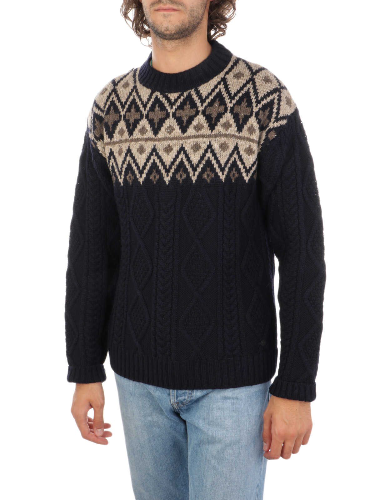 Picture of WOOLRICH | Men's Fairisle Wool Pullover