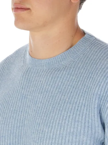 Picture of ONES | Men's Cashmere Ribbed Roundneck Sweater