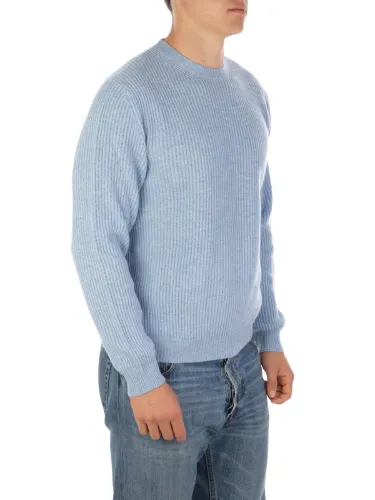 Picture of ONES | Men's Cashmere Ribbed Roundneck Sweater