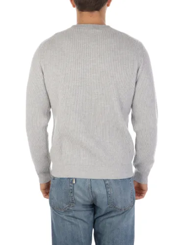 Picture of ONES | Men's Cashmere Ribbed Roundneck Sweater