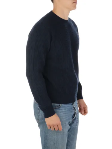 Picture of ONES | Men's Cashmere Ribbed Roundneck Sweater
