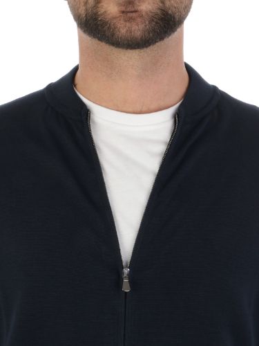 Immagine di FILIPPO DE LAURENTIIS | Felpa Uomo Bomber Zip in Cotone